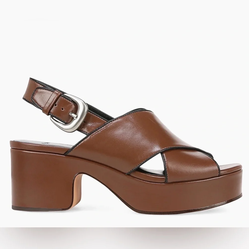 Vince Marlene 60MM Leather Platform Sandals